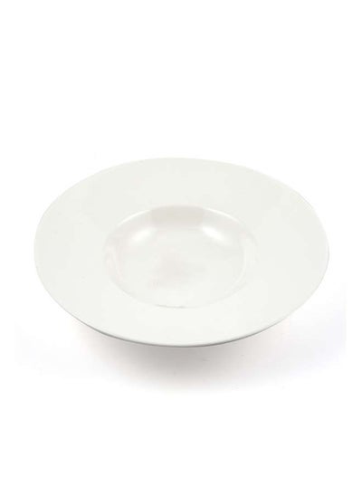 اشتري Ivory Porcelain English Soup Plate 12 Inch في الامارات