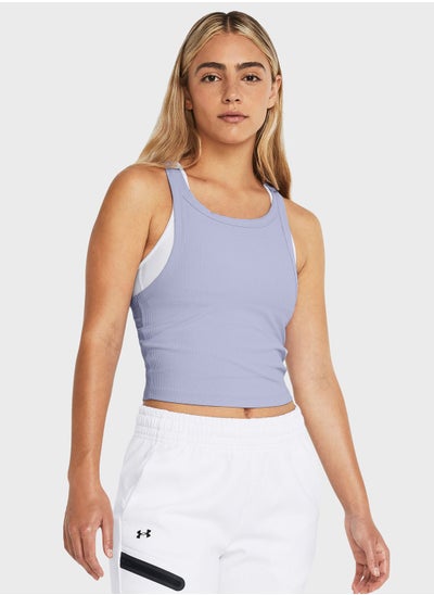 Buy Meridian Rib Crop Tank Top in UAE