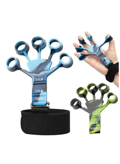 Buy Training and Exercise 6 Resistance Hand Expander Finger Grip Sports Gym Training Accessories Training & Exercise Gripster Fitness in UAE