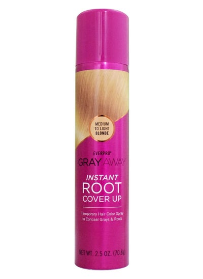 Buy Gray Away Instant Root Cover Up Hair Spray Medium to Light Blonde 70.8g in UAE