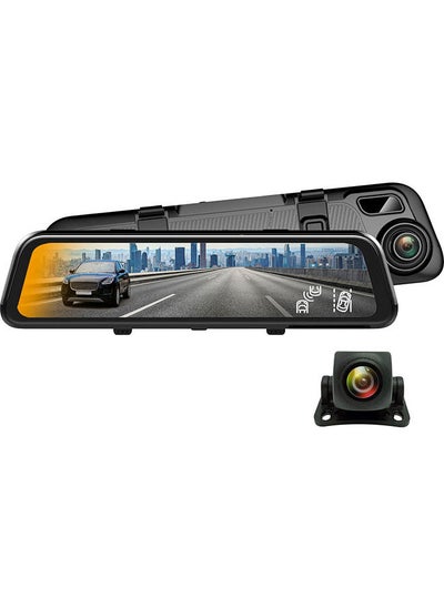 Buy Rexing M2 2k Front And Rear Mirror Dash Cam With Smart Bsd Adas Gps - Black in UAE