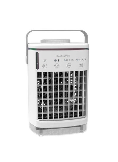 Buy Portable Air Cooler, Cooling fan Mini Air Cooler Portable, 4 Wind Speed & 7 LED Light, 2 Cool Air Spray & 2-8H Timer, Personal Air Cooler Evaporative Air Cooler for Room/Office in Saudi Arabia