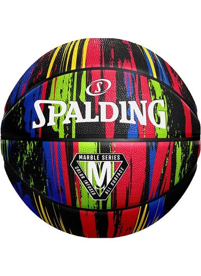 اشتري Marble Rubber Basketball (Black), Size: 7 في السعودية