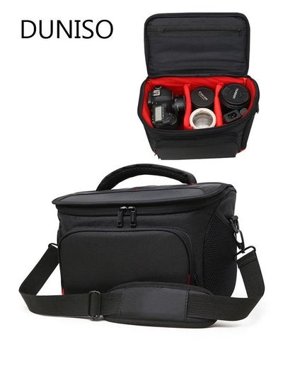 اشتري Camera Bag Padded Camera Shoulder Bag for Photographers, Waterproof Camera Bags & Cases with Rain Cover for SLR DSLR, Lenses, Accessories في السعودية