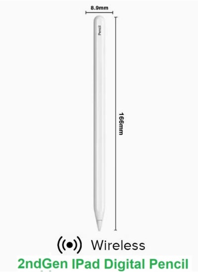 اشتري Pens 2nd Generation iPad Digital Pencil White في الامارات