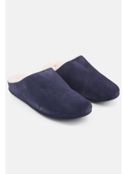 Buy Women Chrissie Shearling Slip On Lounge Slippers, navy in UAE