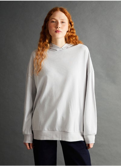 اشتري Plain Long Sleeve Oversize Women's Hoodie في مصر