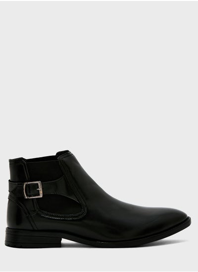 Buy Buckle Detail Chelsea Boots in UAE