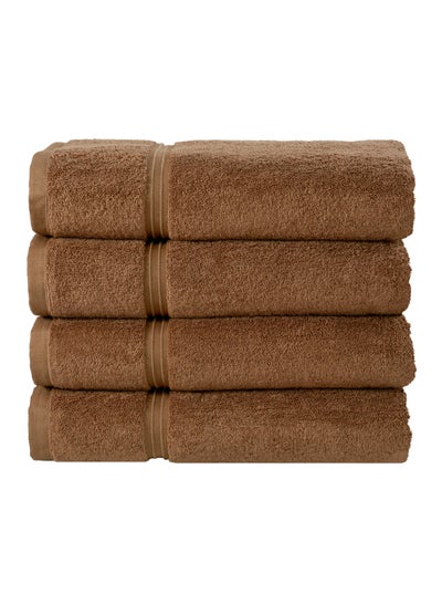 Buy 4-Piece 100% Combed Cotton 550 GSM Quick Dry Highly Absorbent Thick Hand Soft Hotel Quality For Hand And Spa Hand Towel Set 40x70cm in Saudi Arabia