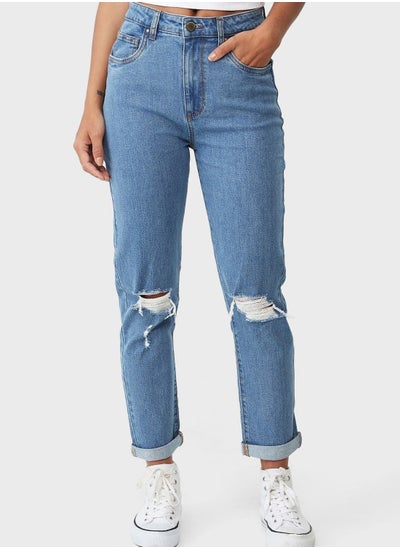 Buy Stretch Mom Jeans in Saudi Arabia