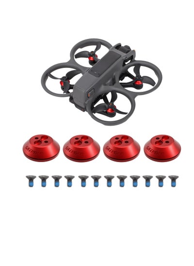 Buy Motor Cover for DJI Avata 2, 4Pcs Aluminum Alloy Dustproof Waterproof Protective Motor Cover Cap for DJI Avata 2 Drone Motor Cover, Protection Mounts for DJI Avata 2 Drone Accessories (Red) in Saudi Arabia