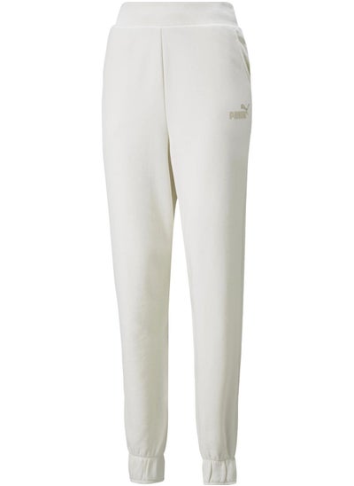 Buy Essential Embroidery High Waist Sweatpants in UAE