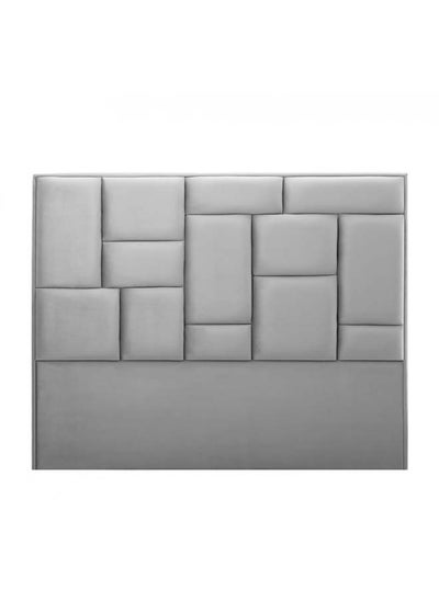 Buy H111 | Velvet headboard - Light Grey in Saudi Arabia