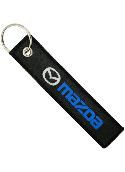 Buy Mazda Logo Car Key Chain Home Keychain, Premium Fabric Strap Keychain in Saudi Arabia