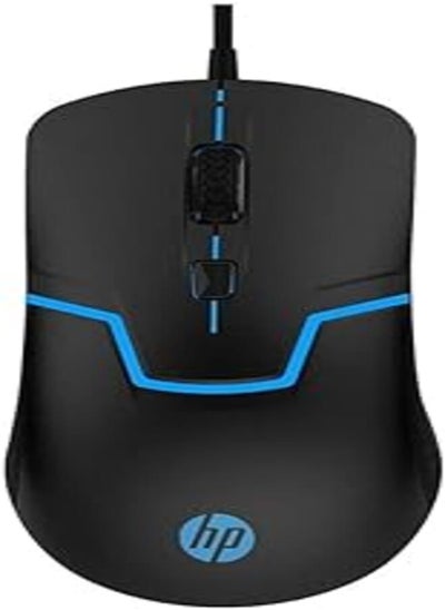 اشتري PC HP M100 USB Mouse Wired Gaming Color LED Light DPI Control - Black في مصر