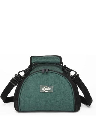 Buy Hot and Cold Lunch Bag - Padded and High Quality Material - Adjustable Strap - 5L - Green in Egypt