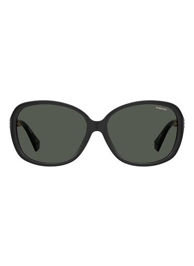 Buy Round / Oval  Sunglasses PLD 4098/S  BLACK 58 in Saudi Arabia