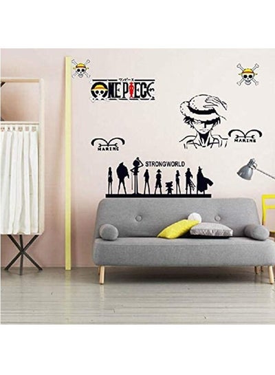 Buy Padom One Piece Luffy Cartoon Wall Stickers Vinyl wall Art wallpaper Home Decoration Mural Wall Stickers in UAE