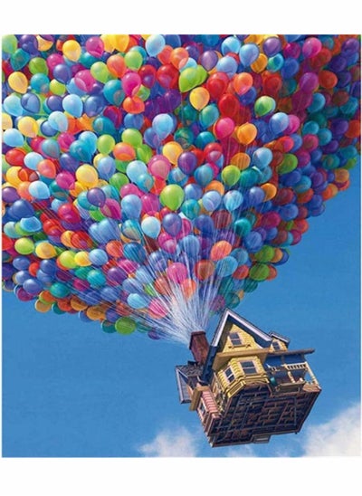 اشتري 5D Diamond Painting by Number Kits for Adults, Hot Air Balloon Scenery Paint with Diamonds Arts Full Drill Canvas for Home Wall Decor (30 x 40cm) في الامارات