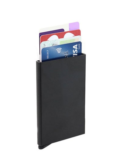 Buy Full Aluminium Business Card Holder Black in UAE