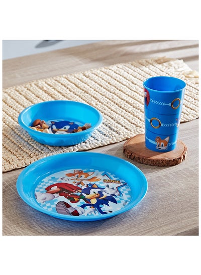 اشتري Sonic the Hedgehog 3-Piece Breakfast Set 19.5 x 2 x 19.5 cm في الامارات