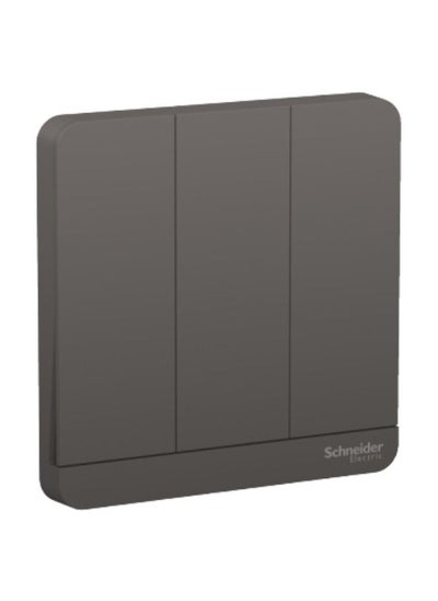 اشتري Schneider Electric AvatarOn, 3 switches, 16AX, 250V, 2 way, Dark Grey (Model Number-E8333L2_DG) في الامارات