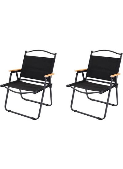 اشتري Portable Folding Outdoor Camping Chair  Black في السعودية