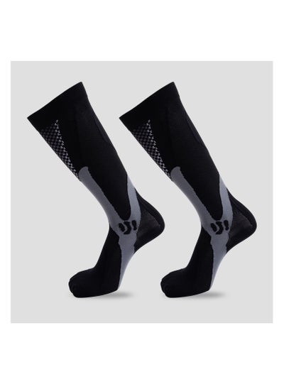 Buy Outdoor Cycling Fitness Slim Leg elastic Compression Socks Football Socks in Saudi Arabia