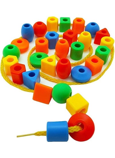 Buy TODDLER LACING AND STRING BEADS PRESCHOOL EDUCATIONAL TOY in Egypt