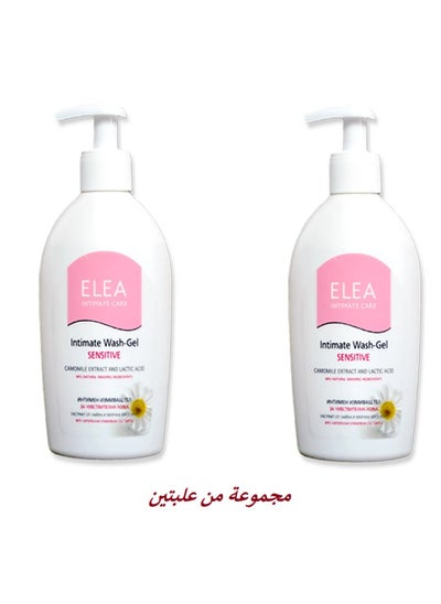 Buy Elea intimate wash gel sensitive 250 ml (2 Pcs) in Saudi Arabia