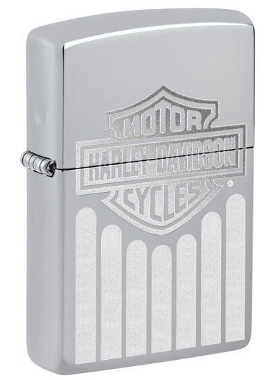 اشتري Zippo 48993 250 Harley Davidson High Polish Chrome Windproof Lighter في الامارات