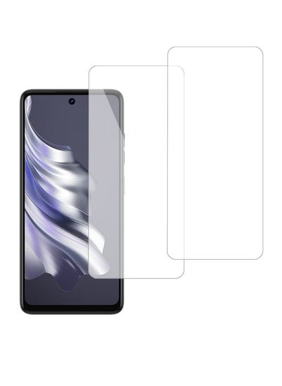 اشتري Tecno Spark 20 4g Screen Protector With Glass Tempered Bubble Free With Anti-Scratch With Anti-Fingerprint With 9H Hardness 2.5D Curved Edge Screen Protection For Tecno Spark 20 في السعودية