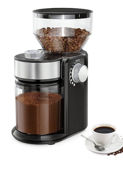 Buy Automatic Coffee Bean Grinder for French Press Drip Coffee and Espresso Adjustable Burr Coffee Grinder with 18 settings in Saudi Arabia