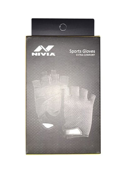 اشتري Leather Gym Glove With Wrist Wrap Large في الامارات