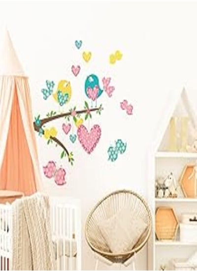 اشتري Decorative kids room sticker - Child little cute birds (60x90cm) في مصر