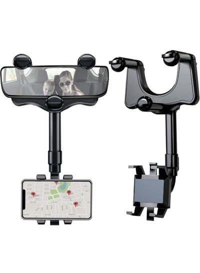 Buy 2023 Upgraded Car Phone Holder, Heat-Resistant Phone Mount, Stable Mobile Holder, 360° Rotation Extensible Phone Holder Stand, Compatible with All Cell Phones and rearview Mirror in Saudi Arabia