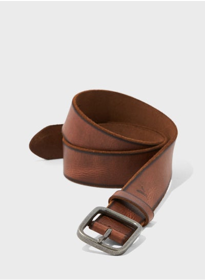 Buy Raw Edge Leather Belt in UAE