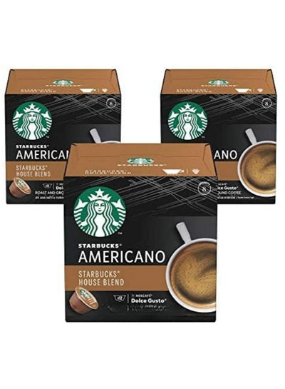 Starbucks by Nescafé Dolce Gusto Coffee Capsules americano veranda blend,  12 Cups