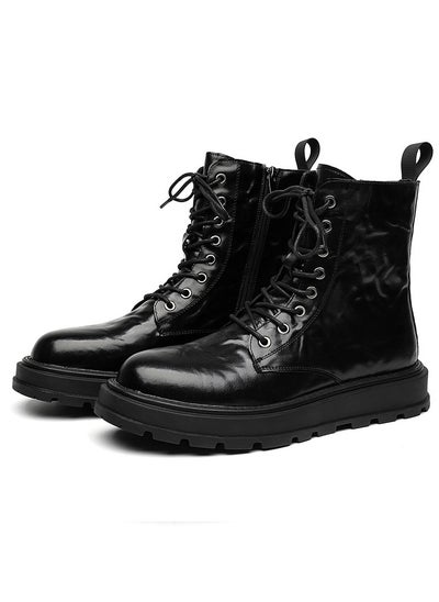 اشتري New Youth Fashion Thick Sole High Top Boots في الامارات