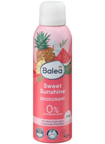 Buy Balea Deodorant Sweet Sunshine Body Spray With 0% Aluminum For Women 200 ml in Egypt