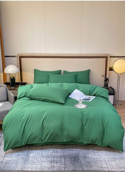 Buy Premium Quality Duvet Cover Set, Green color Various sizes in UAE