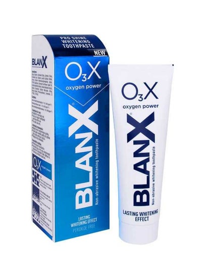 Buy Blanx O3X Oxygen Power Whitening Toothpaste 75 ml in Saudi Arabia