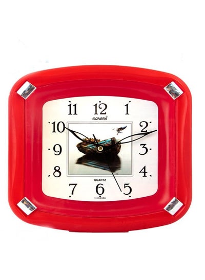 Buy Sonera Wall Clock -5111 -Analog -Quartz- Red in Egypt