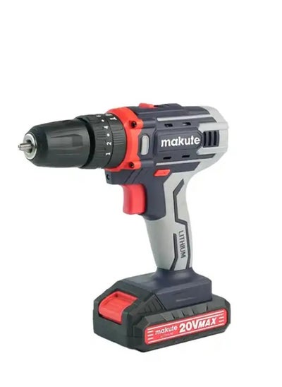 Buy MAKUTE CD129 20V Cordless Impact Drill with Shaft Lock - 2 Batteries Included in UAE