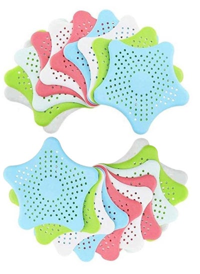 Buy 20 Pieces  Starfish Silicone Sink Filter, Drain Pro Multiple colors in UAE