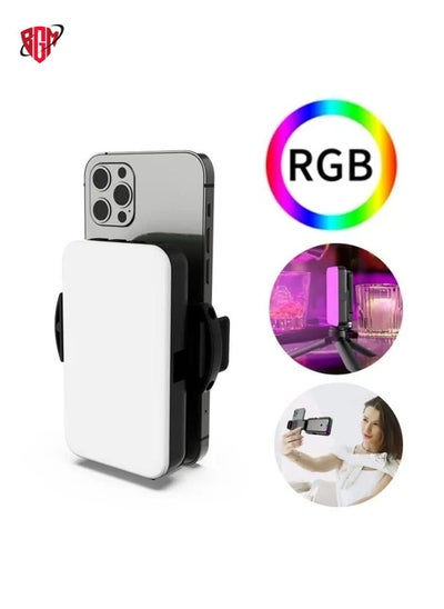 Buy RGB Fill Light Photography Lamp With Hidden Folding Phone Clip & Cold Shoe Interface F-615 in UAE