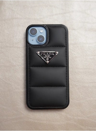 Buy Prada Laser Cover Case Protective For iphone 13 - Black in Egypt