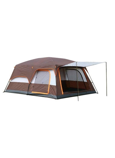 اشتري Toby's Camping Tent with 2 Extra Dark Sleeping Cabins for 5-12 Person Outdoor Double Layer Family Tent Waterproof Windproof Beach Tent Sun Shelter Dome Tent for Festivals Garden في الامارات