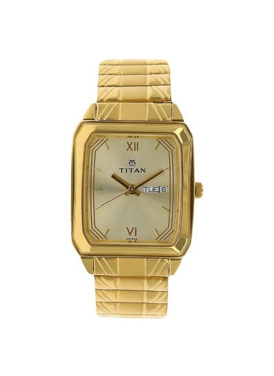 Buy Men's Analog Rectangle Shape Stainless Steel Wrist Watch - 1581YM05 - 41.4 Mm in Saudi Arabia