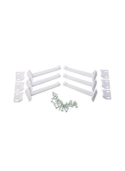 Buy Pack Of 6 Safety Catches, White in UAE